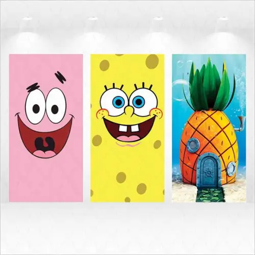 Kit Romanos ou Retangulares Bob Esponja