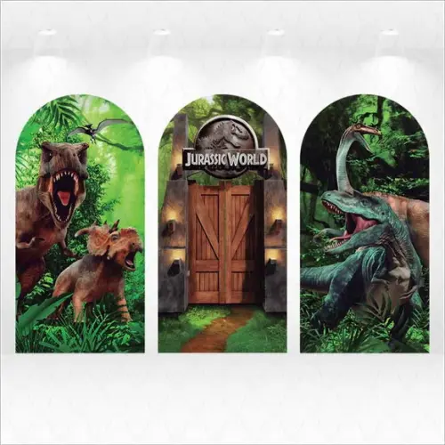 Kit Romanos ou Retangulares Jurassic World