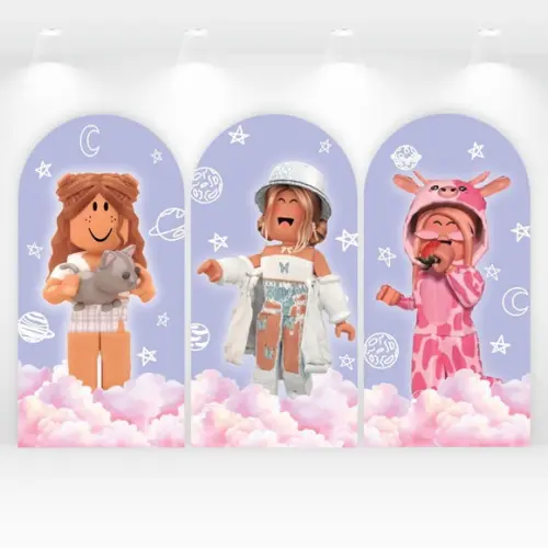 Kit Romanos ou Retangulares Roblox Girls 2x1m