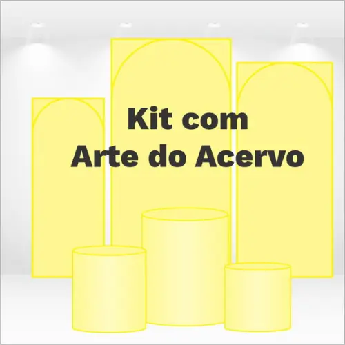 Kit Trio de Capas de Painel e Cilindros Arte do Acervo
