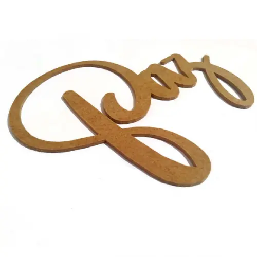 Letreiro 20x16cm de mdf - Paz