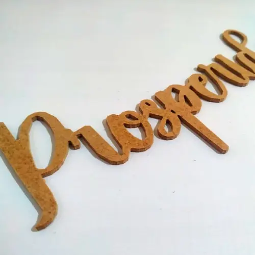 Letreiro 30x10cm de mdf - Prosperidade