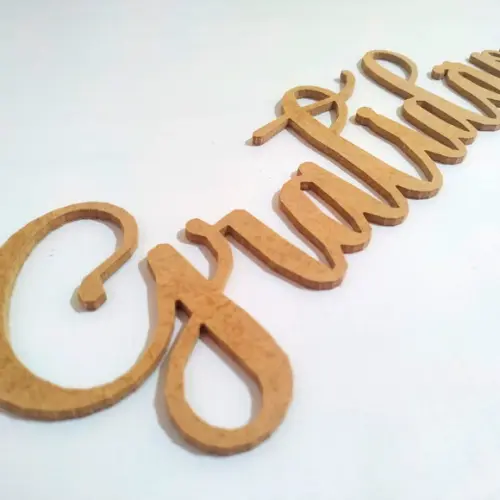 Letreiro 30x9cm de mdf - Gratidão