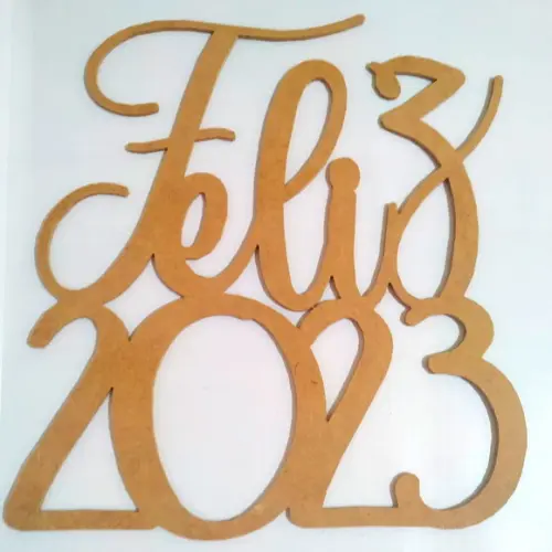 Letreiro 24x29cm de mdf - Feliz 2023