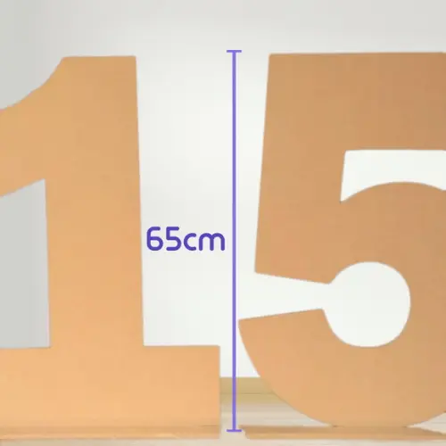 Número em mdf 65cm