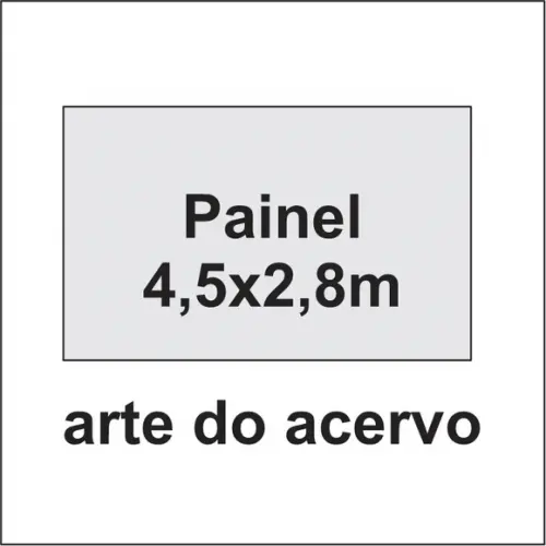 Painel de 4,5x2,8m - com Arte do Acervo