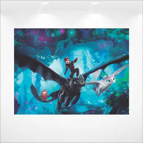 Painel Como Treinar Seu Dragão 2x1,5m