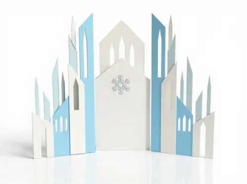 Painel em mdf 3d Castelo Frozen