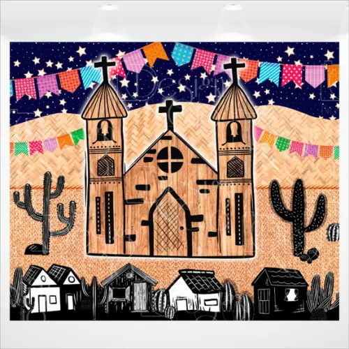 Painel Festa Junina 4,5m X3,8m