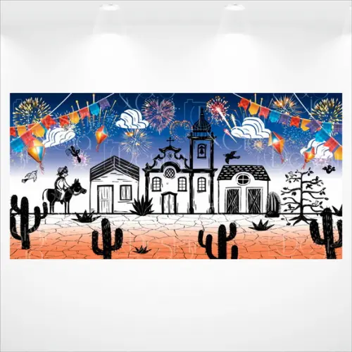 Painel Festa Junina 6m X3m