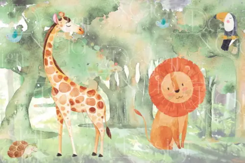 Painel Floresta Safari 4,5m x 3m