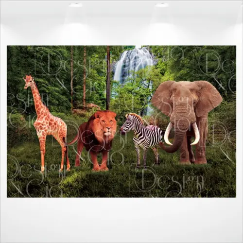 Painel Floresta Safari 4,5m x 3m
