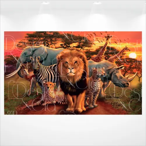 Painel Floresta Safari 4m x 2,5m