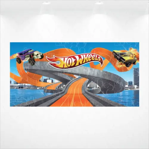 Painel Hotwheels 6x3m