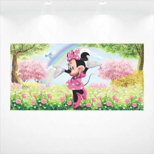 Painel Jardim Encantado da Minnie 6x3m