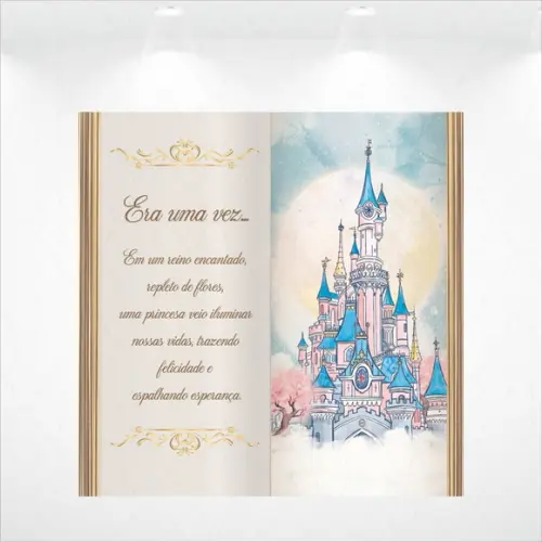 Painel Livro Princesa 2x2m
