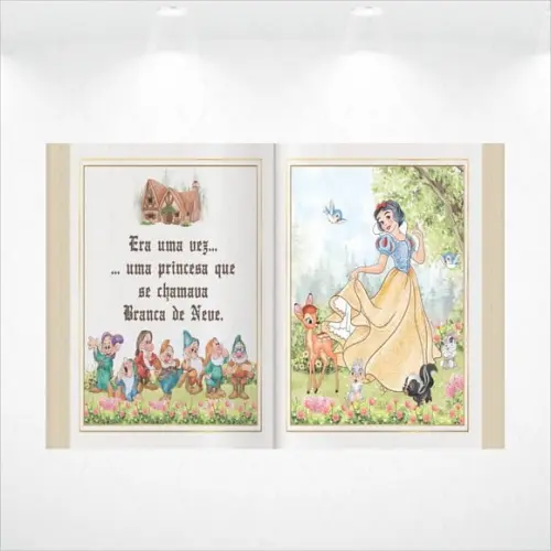 Painel Livro Branca de Neve 4,20x2,80m