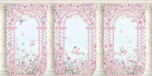 Painel Portal de Floral 6x3m