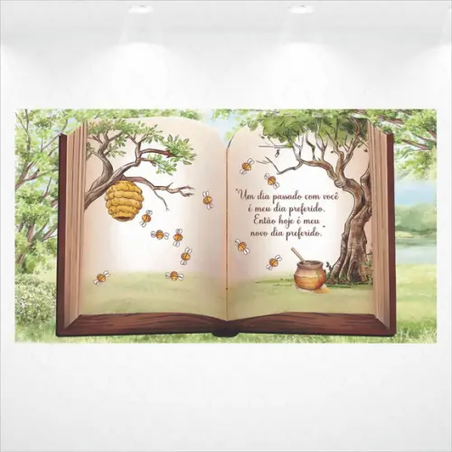 Painel Pooh 4x2,5m
