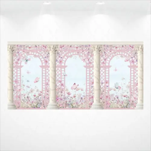Painel Portal de Floral 6x3m