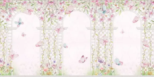 Painel Portal de Floral 6x3m