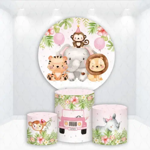Painel Redondo + Kit Capas de Cilindros Safari