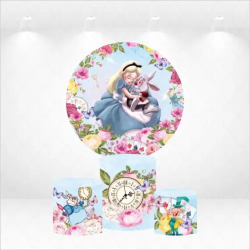 Painel Redondo + Kit de Capas de Cilindros Alice