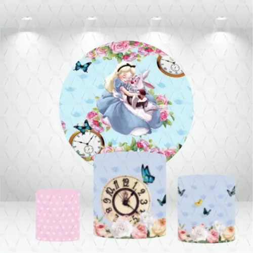 Painel Redondo + Kit De Capas De Cilindros Alice