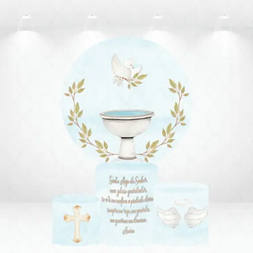 Painel Redondo + Kit de Capas de Cilindros Batizado