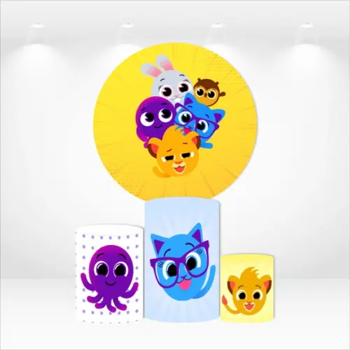 PAINEL REDONDO + KIT DE CAPAS DE CILINDROS BOLOFOFOS