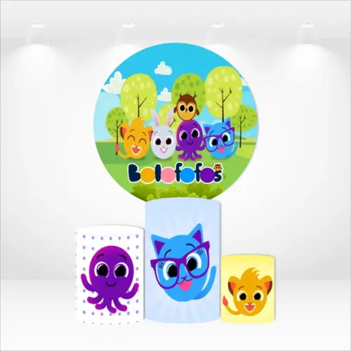 PAINEL REDONDO + KIT DE CAPAS DE CILINDROS BOLOFOFOS