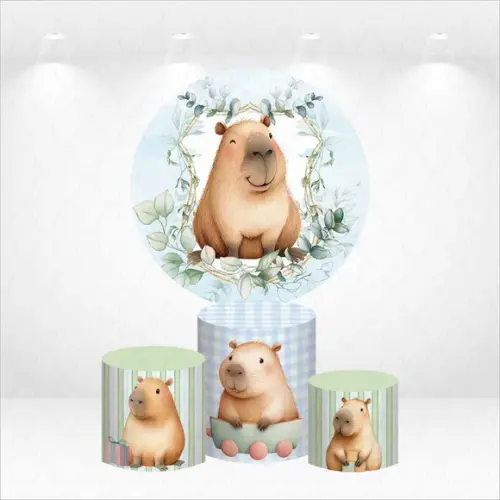 Painel Redondo + Kit de Capas de Cilindros Capivara