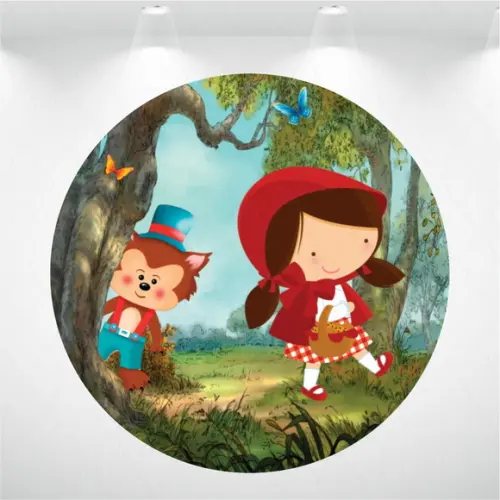 PAINEL REDONDO + KIT DE CAPAS DE CILINDROS CHAPEUZINHO