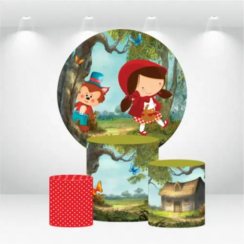 PAINEL REDONDO + KIT DE CAPAS DE CILINDROS CHAPEUZINHO