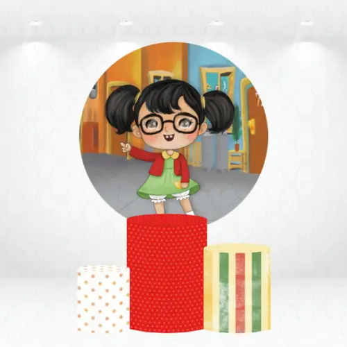 Painel Redondo + Kit de Capas de Cilindros Chiquinha