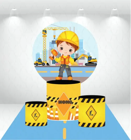 Painel Redondo + Kit de Capas de Cilindros Construtor
