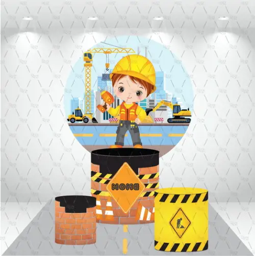 Painel Redondo + Kit de Capas de Cilindros Construtor