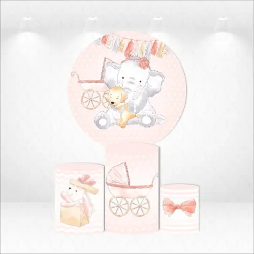 PAINEL REDONDO + KIT DE CAPAS DE CILINDROS ELEFANTINHA