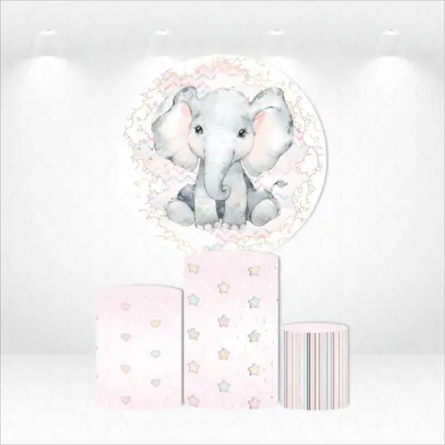 PAINEL REDONDO + KIT DE CAPAS DE CILINDROS ELEFANTINHA