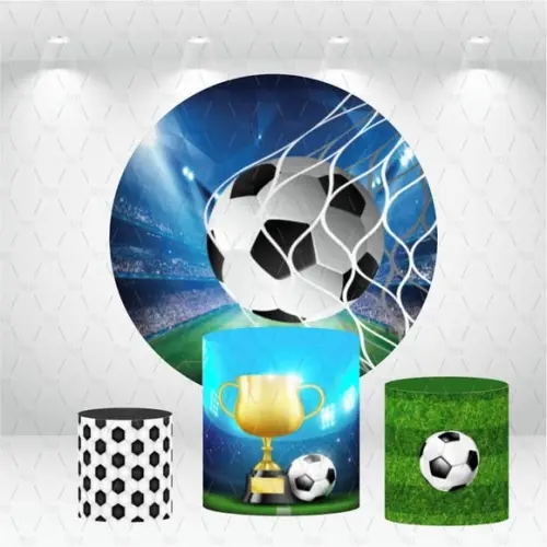 PAINEL REDONDO + KIT DE CAPAS DE CILINDROS FUTEBOL