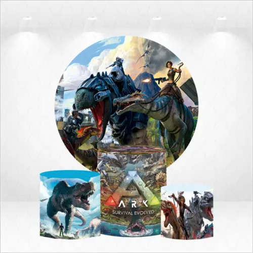 Painel Redondo + Kit de Capas de Cilindros Game Ark
