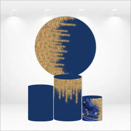 Painel Redondo + Kit de Capas de Cilindros Glitter