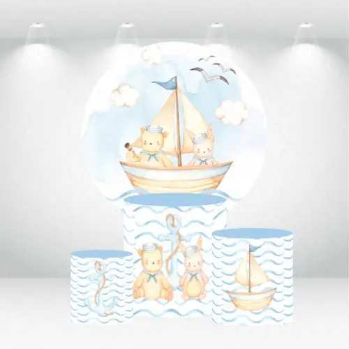 PAINEL REDONDO + KIT DE CAPAS DE CILINDROS MARINHEIRO