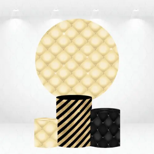 Painel Redondo + Kit de Capas de Cilindros Matelassê