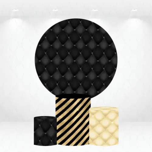 Painel Redondo + Kit de Capas de Cilindros Matelassê