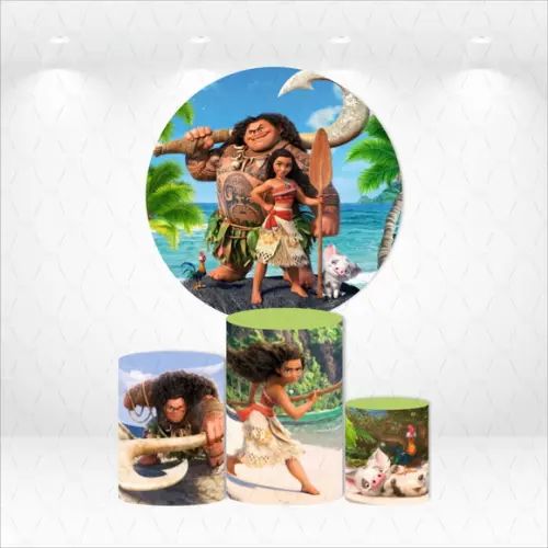 PAINEL REDONDO + KIT DE CAPAS DE CILINDROS MOANA