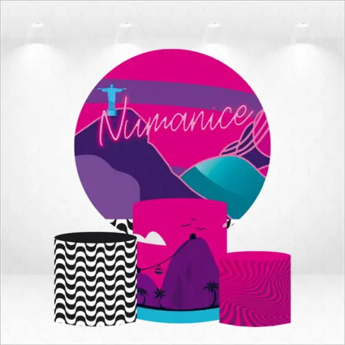 Painel Redondo + Kit de Capas de Cilindros Numanice