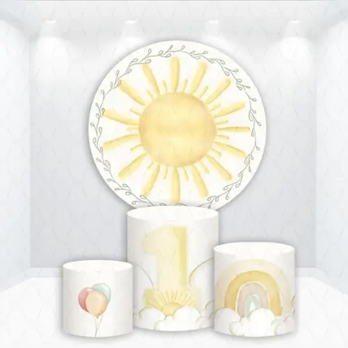 Painel Redondo + Kit de Capas de Cilindros Raio de Sol