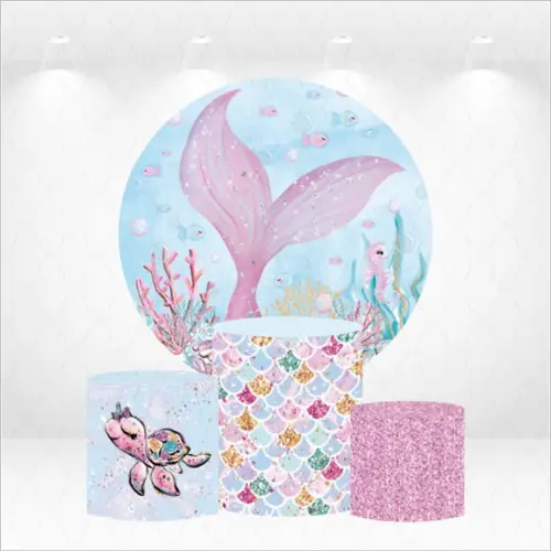 Painel Redondo + Kit de Capas de Cilindros Sereia
