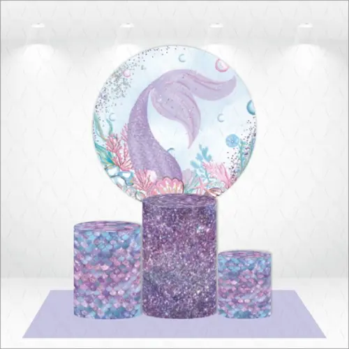 Painel Redondo + Kit de Capas de Cilindros Sereia